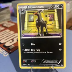 Pokemon card Houndoom Card 75/124 Regular Rare Dragons Exalted - Image 1