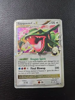 Rayquaza C Lv.X DP47 Diamond & Pearl Black Star Promo Holo Pokemon Card HP - Image 1