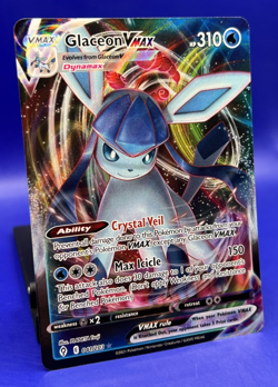 2021 Pokemon Card Glaceon Vmax 041/203 Evolving Skies NM Full Art Ultra Rare NM - Image 2