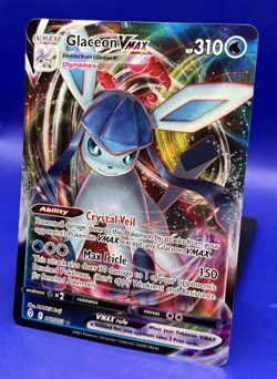 2021 Pokemon Card Glaceon Vmax 041/203 Evolving Skies NM Full Art Ultra Rare NM - Image 3