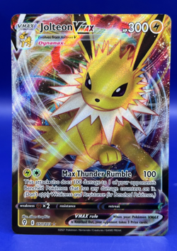 2021 Pokemon Card Jolteon VMAX 051/203 Swsh07: Evolving Skies Holo NM - Image 1