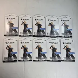 Lot Of 10 Packs Magic The Gathering Final Fantasy 14 Card Sleeved Booster Packs - Image 1