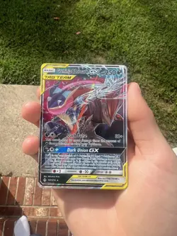 Pokemon Greninja & Zoroark GX Card 107/214 Sun and Moon Unbroken Bonds - Image 1