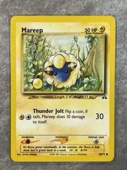 Mareep 58/75 Pokemon TCG Neo Discovery Vintage WOTC Card Regular (Light Play) - Image 1
