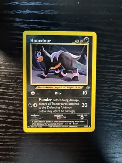 Houndour 39/75 Neo Discovery Regular Pokemon Card NM - Image 4