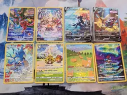 Pokemon TCG Cards Lot Full 8 Card Set Trainer/Galarian Gallery Crown Zenith NM - Image 1