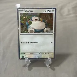 Snorlax SVP 122 Cosmo Holo Promo & Code Card Pokemon Twilight Masquerade - Image 1