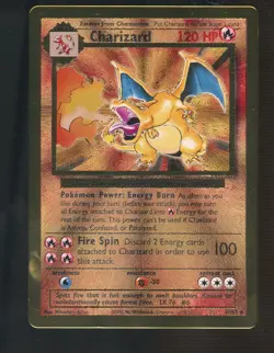 Pokemon Card Charizard 4/102 Gold Metal Celebrations UPC 25th Anniversary - Image 1