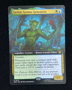 2025 Magic The Gathering MTG Marvel EN R 0272 Jackal Genius Geneticist KM035 - Image 1