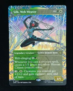2025 Magic The Gathering MTG Marvel English R 0215 Silk, Web Weaver KM035 - Image 1