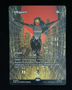 2025 Magic The Gathering MTG Marvel English M 0037 Silkguard Borderless KM035 - Image 1