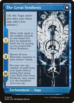 Jin-Gitaxias // The Great Synthesis Foil (294) Showcase March of the Machine MTG - Image 2