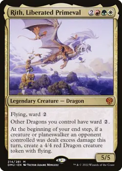 Rith, Liberated Primeval Foil (214) Dominaria United DMU MTG Magic - Image 1