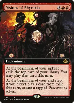 Visions of Phyrexia (342) Extended Art The Brothers' War BRO MTG Magic - Image 1