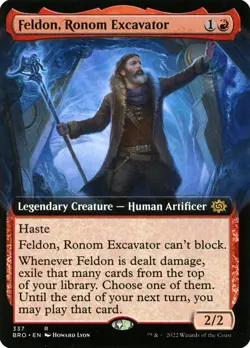 Feldon, Ronom Excavator (337) Extended Art The Brothers' War BRO MTG Magic - Image 1