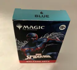 SDCC 2025 HASBRO MAGIC THE GATHERING SPIDER-MAN WELCOME DECK BLUE & RED INSIDE - Image 1