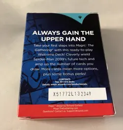 SDCC 2025 HASBRO MAGIC THE GATHERING SPIDER-MAN WELCOME DECK BLUE & RED INSIDE - Image 2