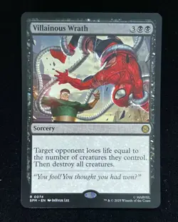 2025 Magic The Gathering MTG Marvel English R 0074 Villainous Wrath KM035 - Image 1
