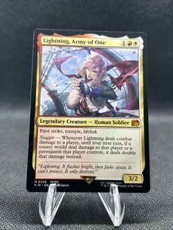 Lightning, Army of One #233 (NM) Final Fantasy FIN Magic MTG - Image 1