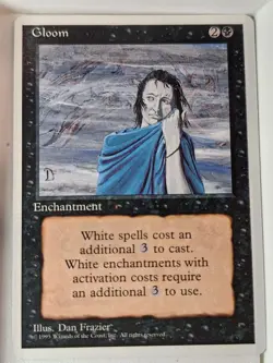 Gloom - 4th Edition Core Set - Magic the Gathering MTG Nice! - Image 1