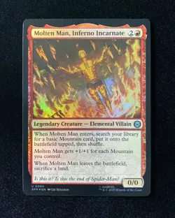 2025 Magic The Gathering MTG Marvel EN Foil U 0084 Molten Man, Inferno KM035 - Image 1
