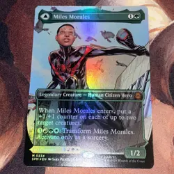 Miles Morales Ultimate Spider-Man X1 Mtg Marvel’s Nm Foil Borderless 0234 - Image 1