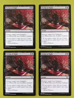 Victim of Night x4 Duel Decks: Blessed vs. Cursed 4x Magic the Gathering MTG - Image 1