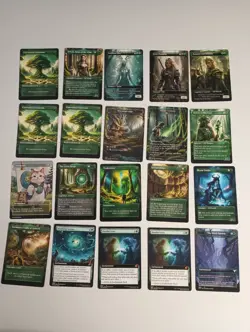 MTG Magic Fantasy Art Elf Green Lot - Image 1