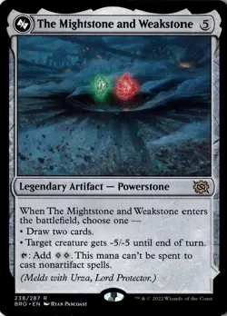 The Mightstone and Weakstone (The Brothers' War #238) | Lightly played - Image 1