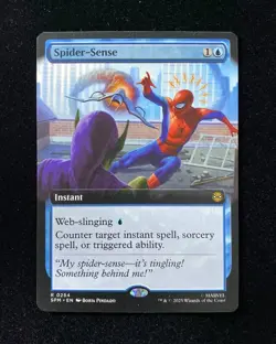 2025 Magic The Gathering MTG Marvel EN Borderless R 0254 Spider-Sense KM035 - Image 1