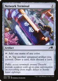 Magic the Gathering (mtg): NEO: Network Terminal - Foil - Image 1