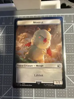Magic The Gathering Hero (0005) Moogle (0011) Double-Sided Token FF - Image 2