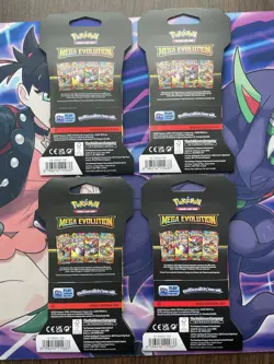Pokemon TCG (4) Mega Evolutions Sleeved Booster Packs - Full Art Set - Image 2