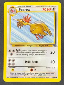Pokemon Fearow 36/64 JU Jungle Unlimited LP/NM - Image 1