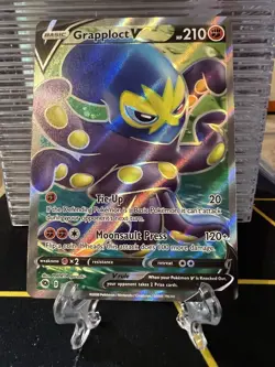 Pokemon TCG Grapploct V 072/073 Ultra Rare Holo Champion's Path - Image 1