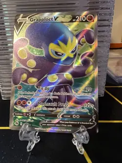 Pokemon TCG Grapploct V 072/073 Ultra Rare Holo Champion's Path - Image 3