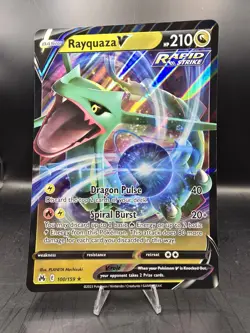 Pokemon Crown Zenith Sea And Sky Promo Lot Rayquaza V 100/159 Kyogre V 37/159 NM - Image 2
