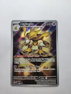 Pokemon TCG Alakazam Black Star Promo Mega Evolutions #009 Near Mint Condition - Image 1