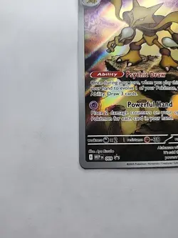 Pokemon TCG Alakazam Black Star Promo Mega Evolutions #009 Near Mint Condition - Image 4