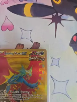 Pokemon TCG Roaring Moon EX 262/182 Hyper Rare Gold NM Condition - Image 3