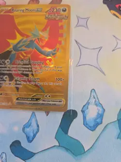 Pokemon TCG Roaring Moon EX 262/182 Hyper Rare Gold NM Condition - Image 5