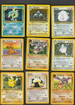 1st Edition SPANISH & PORTUGUESE Lot 15 Vintage 1999 Fossil Pokemon - Image 1
