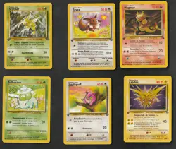 1st Edition SPANISH & PORTUGUESE Lot 15 Vintage 1999 Fossil Pokemon - Image 3