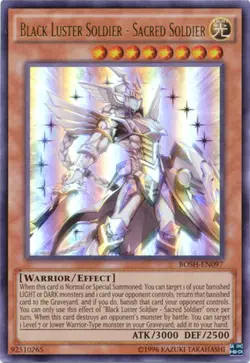 Black Luster Soldier - Sacred Soldier - BOSH-EN097 - Ultra Rare - Unlimited Edit - Image 1