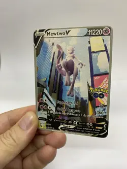 Mewtwo V Gold Metal Pokemon Card-Collectible Gift Display！Christmas - Image 2
