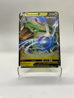 Rayquaza V Gold Metal Pokemon Card-Collectible Gift Display！Christmas - Image 2
