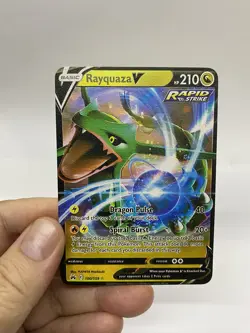 Rayquaza V Gold Metal Pokemon Card-Collectible Gift Display！Christmas - Image 4