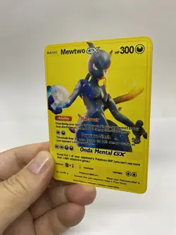 Mewtwo GX Gold Metal Pokemon Card-Collectible Gift Display！Christmas - Image 2