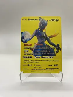 Mewtwo GX Gold Metal Pokemon Card-Collectible Gift Display！Christmas - Image 3