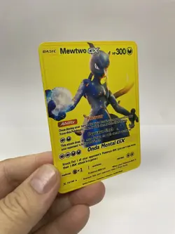 Mewtwo GX Gold Metal Pokemon Card-Collectible Gift Display！Christmas - Image 5